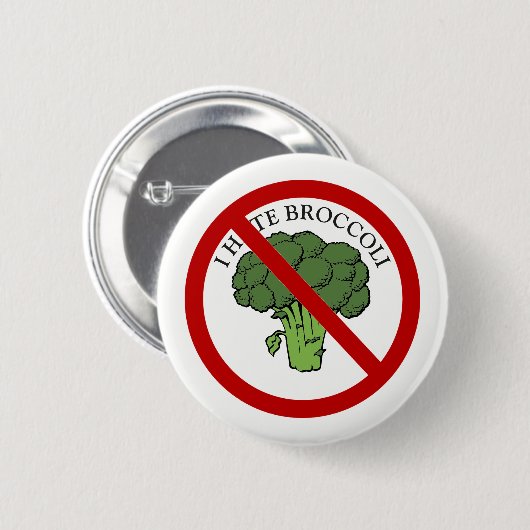 Hou je van broccoli? ronde button 5,7 cm (Voorkant /achterkant)