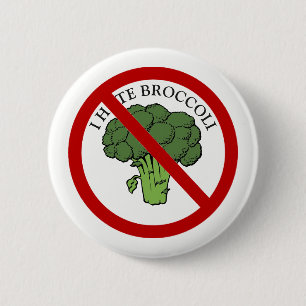Hou je van broccoli? ronde button 5,7 cm