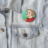 Hou je van Butter, Buttercup? Ronde Button 5,7 Cm (In situ)