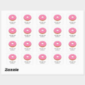 Hou je van Donuts? Leuke Ring Donut Graphic Vierkante Sticker (Vel)