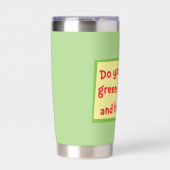 Hou je van groene eieren met ham? geïsoleerde drinkbeker (Voorkant)