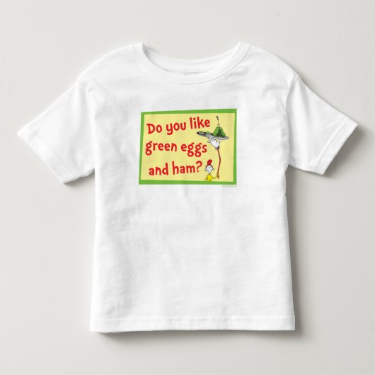 Hou je van groene eieren met ham? kinder shirts (Voorkant)