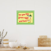 Hou je van groene eieren met ham? poster (Keuken)