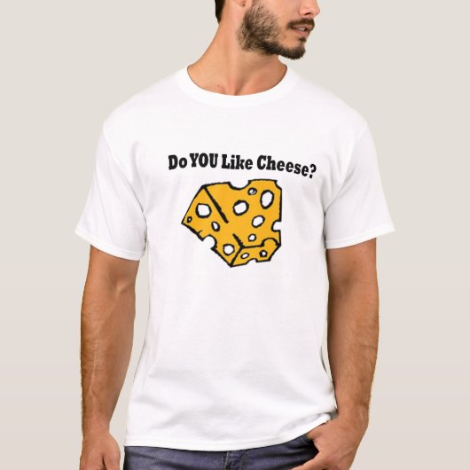 Hou je van kaas? t-shirt (Voorkant)