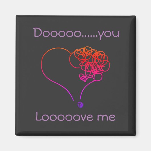 Hou je van me? magneet (Voorkant)