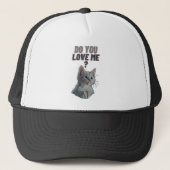 Hou je van me? trucker pet (Voorkant)