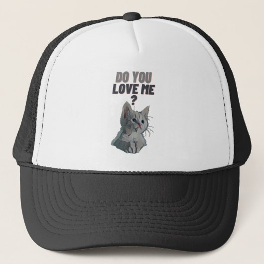 Hou je van me? trucker pet (Voorkant)