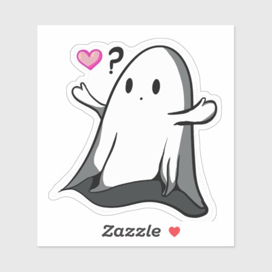 Hou je van mij spook? sticker (Vel)