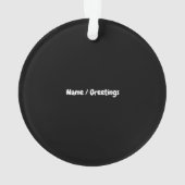 Hou je van mijn decoraties? Grappige vakantie Ornament (achterkant)