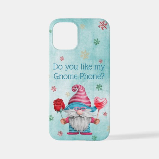 Hou je van mijn Gnome Telefoon? Gnoom en Snowflake iPhone Hoesje (Achterkant)