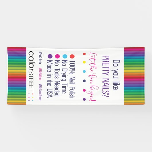 Hou je van  nagels - Colour Street Banner (Horizontaal)