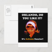 Hou je van Orlando? Het is Autumn Sunrise Briefkaart (Voorkant / Achterkant)