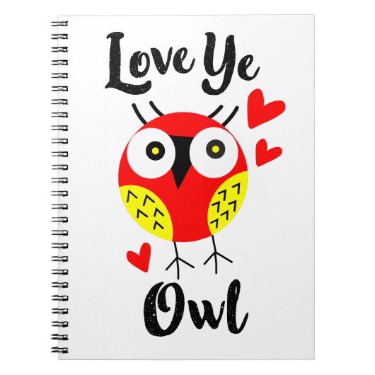 hou je van uil notitieboek (Voorkant)