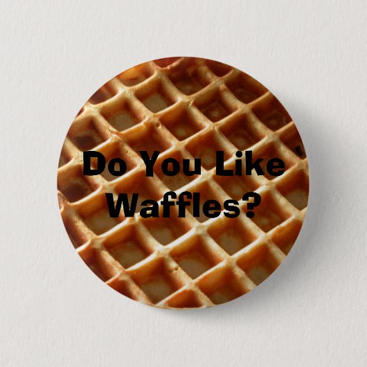Hou je van wafels? ronde button 5,7 cm (Voorkant)