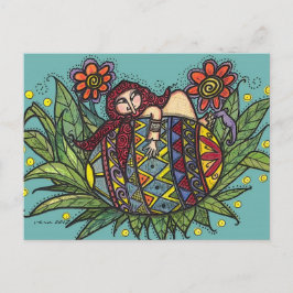 Hou je vast aan je Pysanka Oekraïense Folk Art Briefkaart