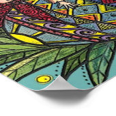 Hou je vast aan je Pysanka Oekraïense Folk Art Poster (Hoek)