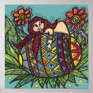 Hou je vast aan je Pysanka Oekraïense Folk Art Poster