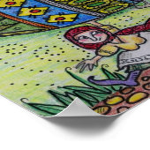 Hou je vast aan je Pysanka Oekraïense Folk Art Poster (Hoek)