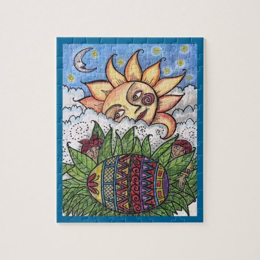 Hou je vast aan je Pysanka Oekraïense paaseieren Legpuzzel (Verticaal)