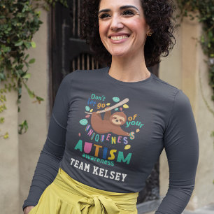Hou je vast aan je unieke Sleuf Autisme Mam Team T-shirt