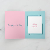 Hou je voor altijd schattige honden roze groene Va Kaart (Binnen)