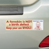 Hou je zoon WHOLE. Bumpersticker (Op auto)