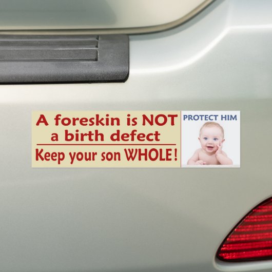 Hou je zoon WHOLE. Bumpersticker (Op auto)