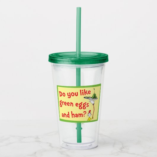 Hou Jij van Groene Eieren met Ham? Acryl Drinkbeker (Voorkant)