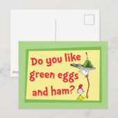 Hou Jij van Groene Eieren met Ham? Briefkaart (Voorkant / Achterkant)