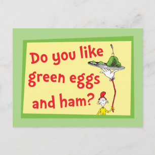 Hou Jij van Groene Eieren met Ham? Briefkaart