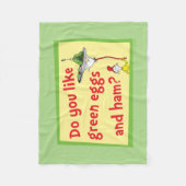 Hou Jij van Groene Eieren met Ham? Fleece Deken (Voorkant)