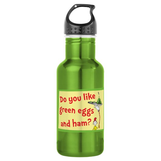 Hou Jij van Groene Eieren met Ham? Waterfles (Voorkant)