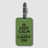 Hou kalm als het overeenkomt met mijn handtas op g bagagelabel (Voorkant (verticaal))