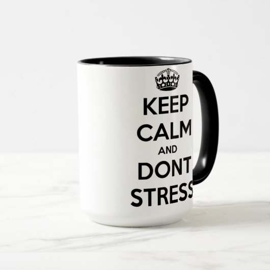 Hou kalm-Don't Stress Mok (Voorkant rechts)