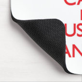 Hou kalm door je te richten op bankwezen muismat (Hoek)