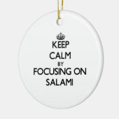 Hou kalm door je te richten op Salami Keramisch Ornament (Links)