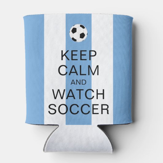 Hou kalm en bekijk de Argentijnse blauwe strepen Blikjeskoeler (Achterkant)