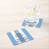 Hou kalm en bekijk de Argentijnse blauwe strepen Kartonnen Onderzetters (Insitu)