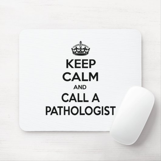 Hou kalm en bel een patholoog muismat (Met muis)
