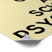 Hou kalm en bel een Poster van de psycholoog van d (Hoek)