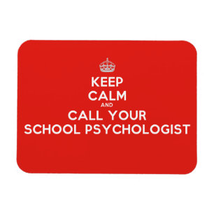 Hou kalm en bel een schoolpsycholoog Flex Magnet Magneet
