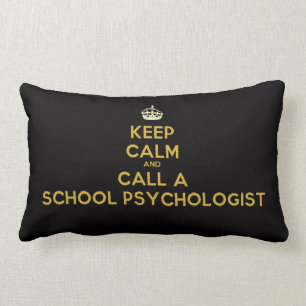Hou kalm en bel een schoolpsycholoog Pillow Kussen