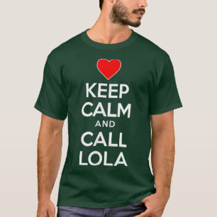 Hou kalm en bel Lola Filipino Grandmoeder T-Shi T-shirt