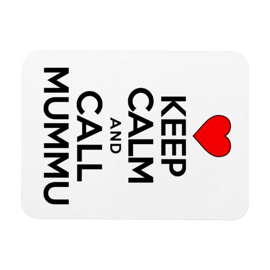 Hou kalm en bel mummu Finse grootmoeder Magneet (Horizontaal)