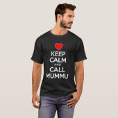Hou kalm en bel mummu Finse grootmoeder T-shirt (Voorkant volledig)