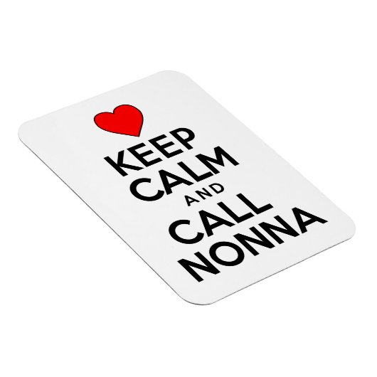 Hou kalm en bel nonna Italiaanse grootmoeder Magneet (Rechterzijde)