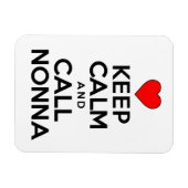 Hou kalm en bel nonna Italiaanse grootmoeder Magneet (Horizontaal)