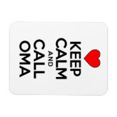 Hou kalm en bel Oma German Grandmoeder Magneet (Horizontaal)