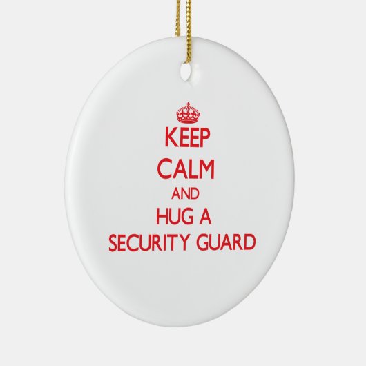 Hou kalm en bescherm een beveiligingsbeveiliging keramisch ornament (Rechts)