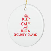 Hou kalm en bescherm een beveiligingsbeveiliging keramisch ornament (Links)